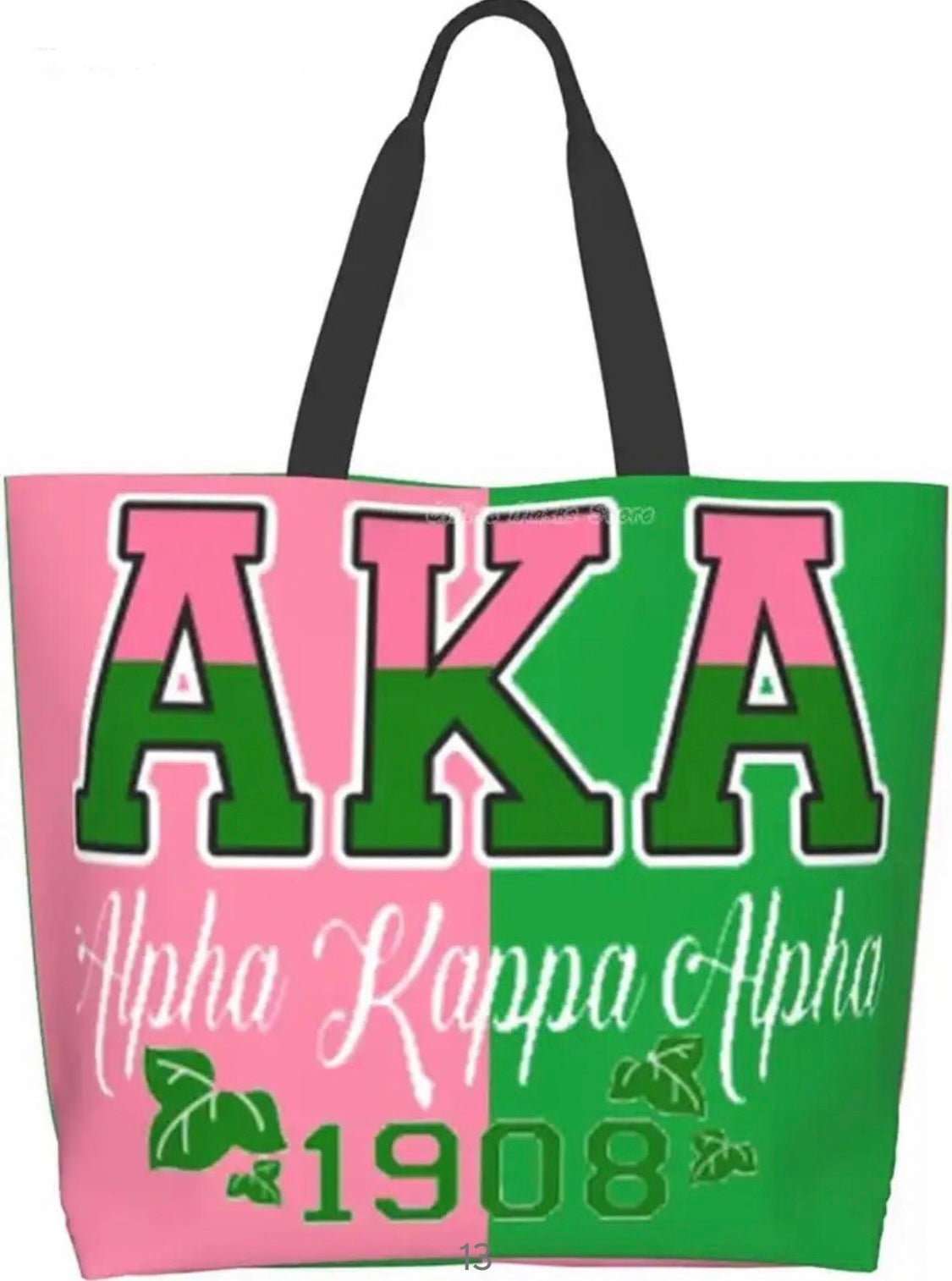 AKA, Alpha Kappa Alpha, AKA 1908, Tote/Bag, Large