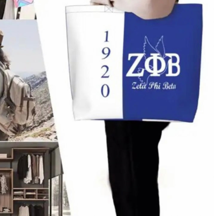ZPB, Zeta Phi Beta, ZPB, Tote/Bag, Large