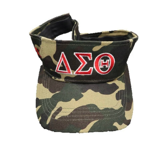 DST, Delta Sigma Theta, Embroidered Visor with Letters