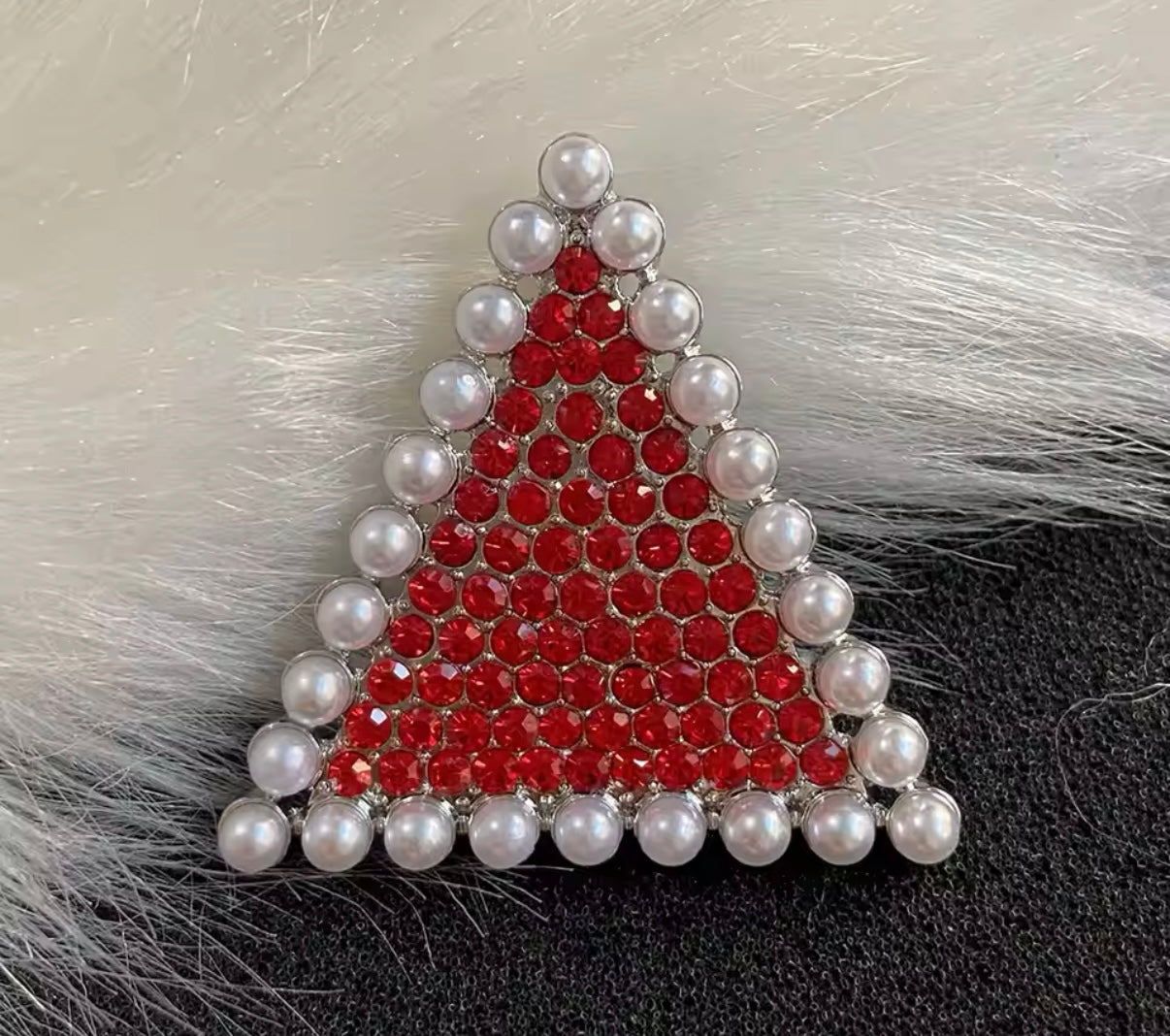 DST, Delta Sigma Theta, Crimson and Cream Pyramid, With Keepsake Pouch