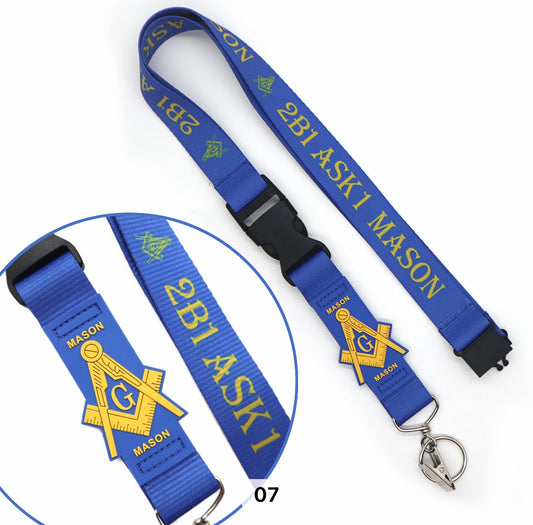 Masonic, Mason, Lanyard With Shield and Clip