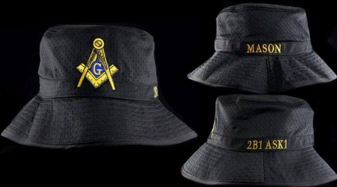 Masonic, Mason, Embroidered Bucket Hat