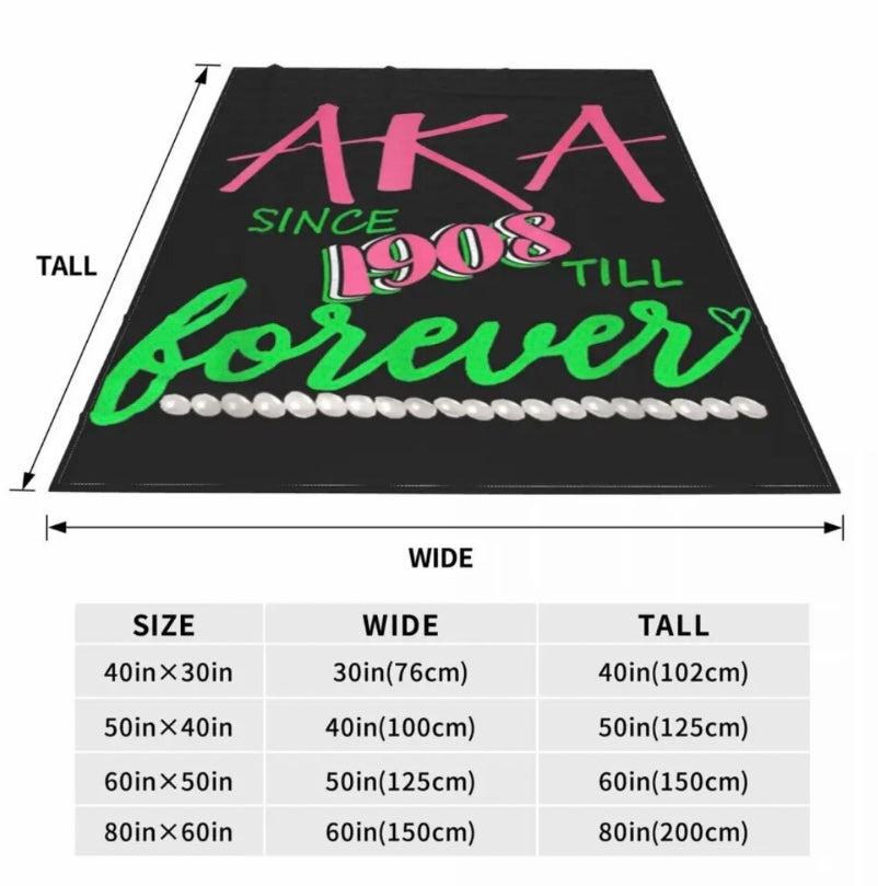AKA, Alpha Kappa Alpha, AKA Forever Throw, SOLD OUT, PRE-ORDER, NEW SHIPMENT COMING SOON