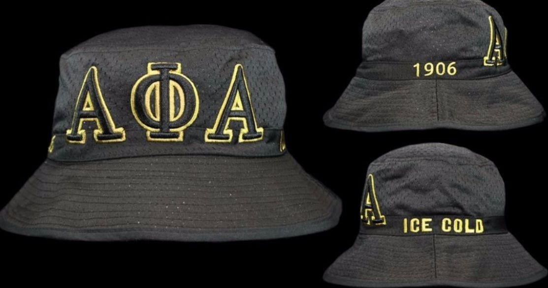 APA, Alpha Phi Alpha, Embroidered Bucket Hat with Letters