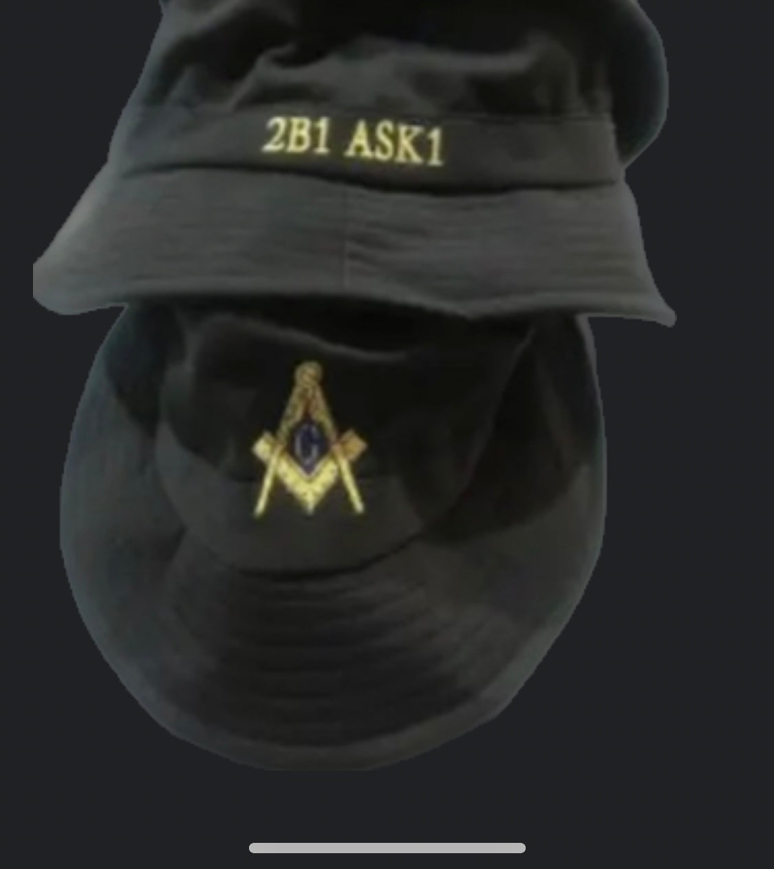 Masonic, Mason, Embroidered Bucket Hat