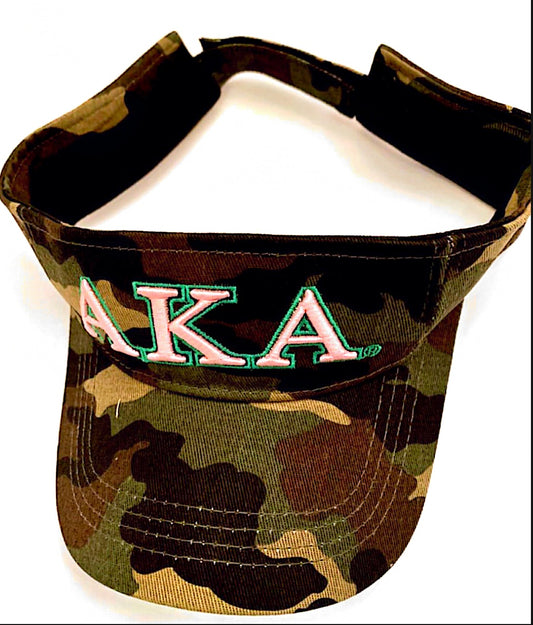 AKA, Alpha Kappa Alpha, Embroidered Visor with Letters