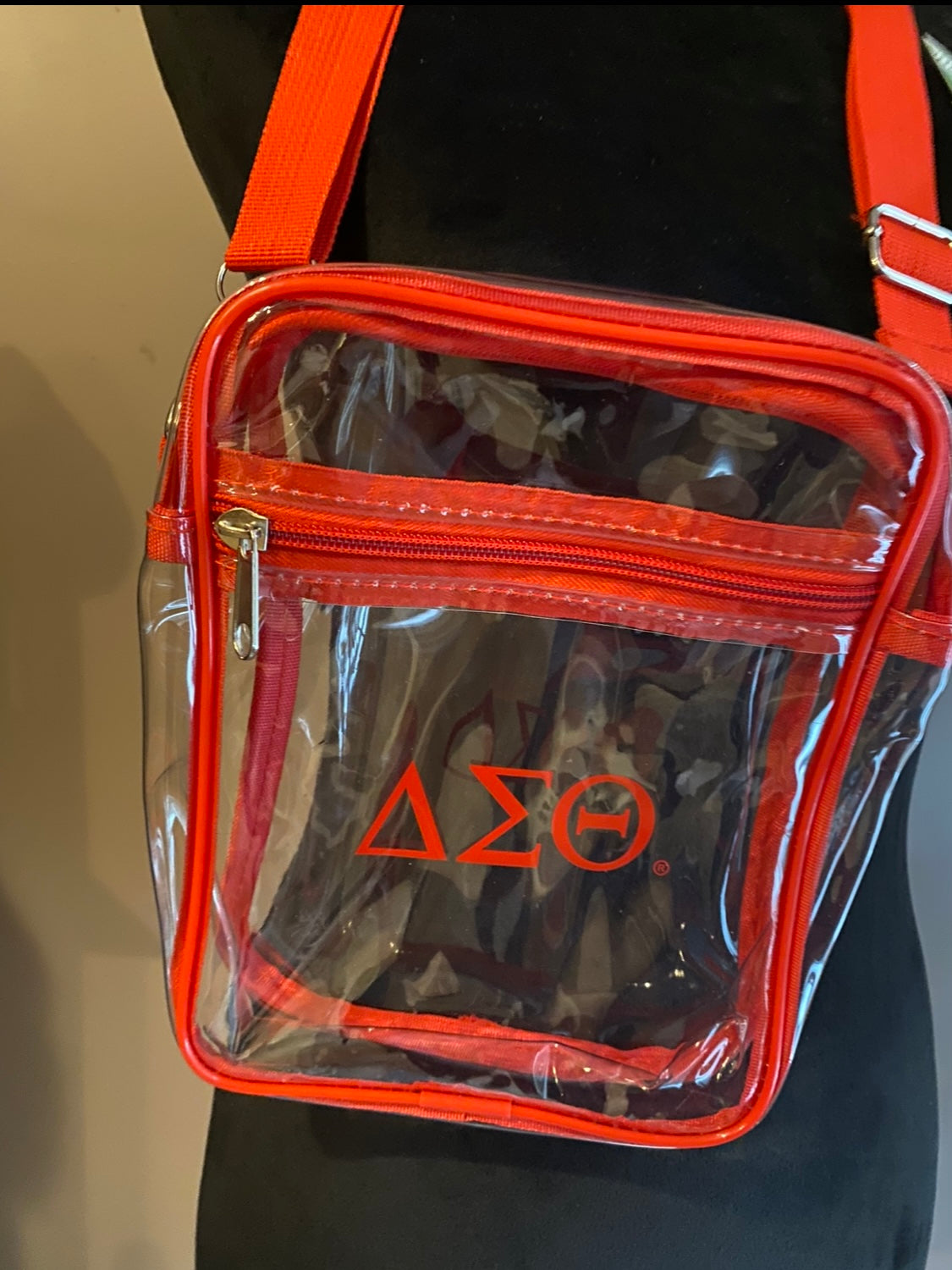 DST, Delta Sigma Theta, CLEAR STADIUM CROSSBODY MESSENGER BAG