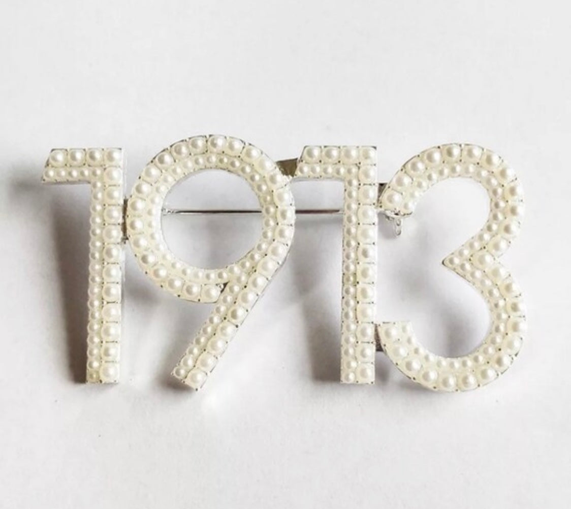 DST, “1913” Brooch, Available in Two Variations with Keepsake Pouch