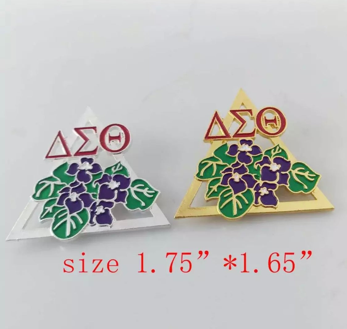 DST African Violets Over Everything Pin