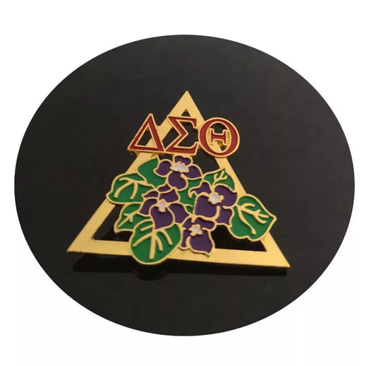DST African Violets Over Everything Pin