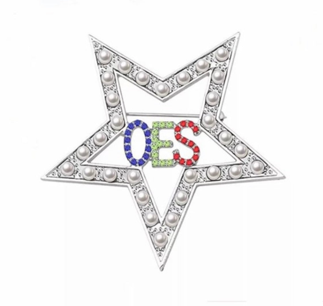 OES, Star Pin with Keepsake Pouch