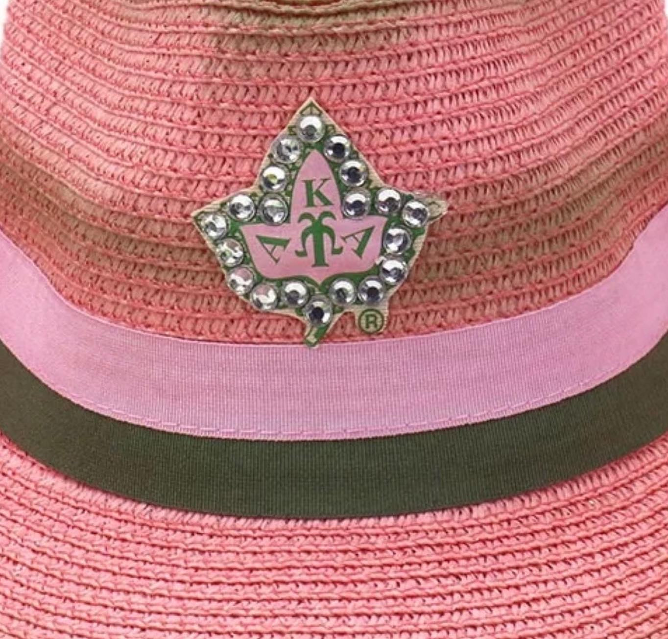 AKA Pink and Green Cowgirl Hat