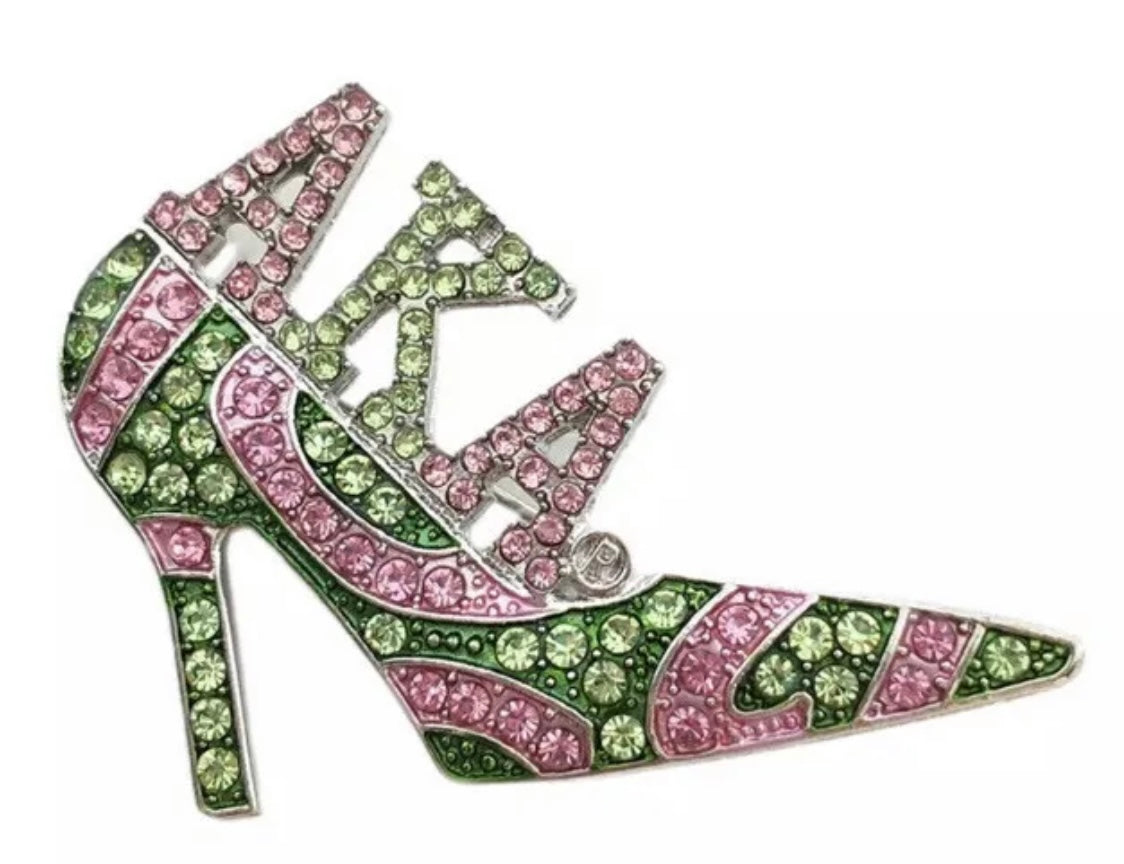 AKA High Steppin' Pin with Keepsake Pouch