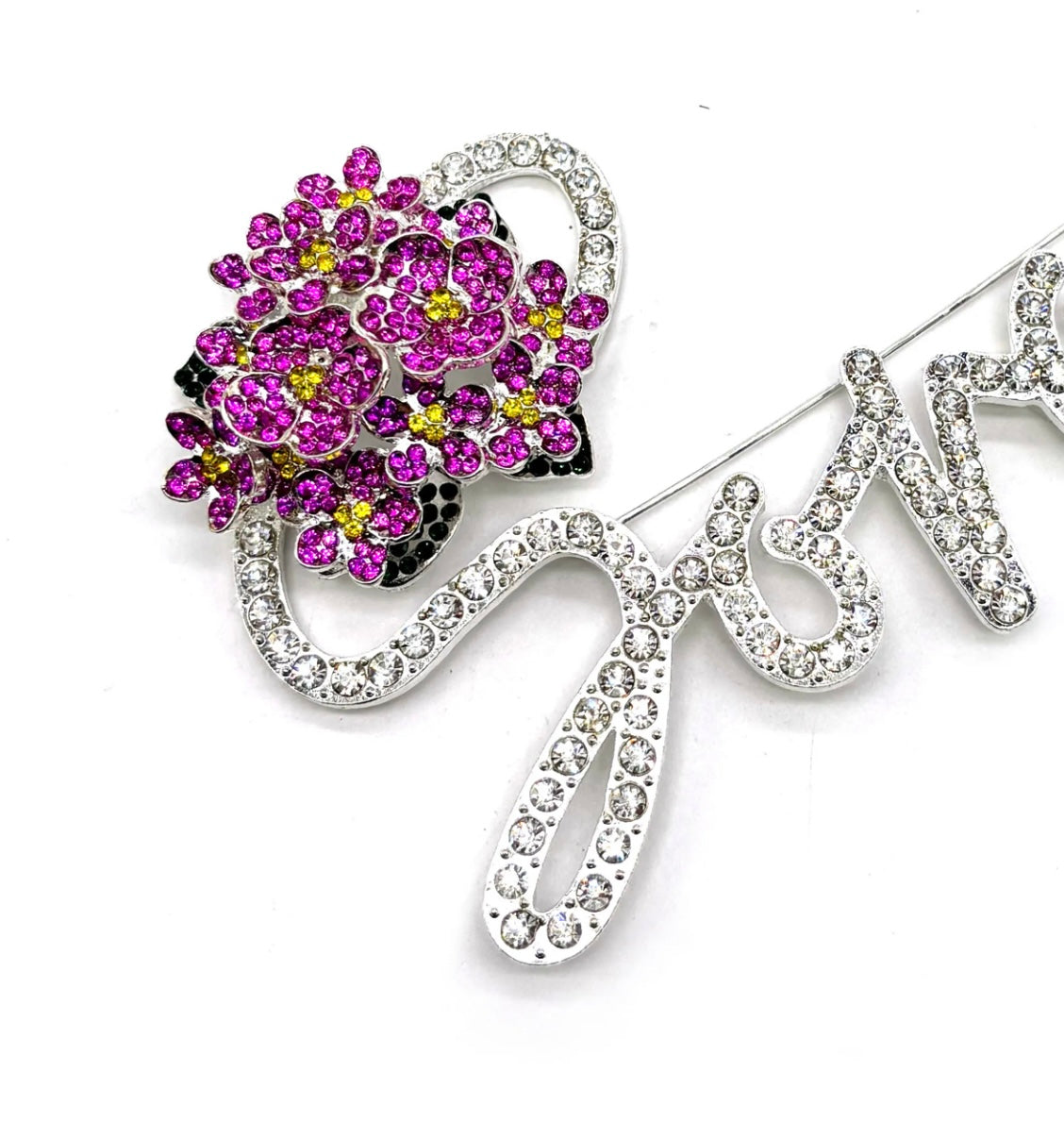 DST, Delta Sigma Theta,
"Soror" With Bling Brooch with Keepsake Pouch