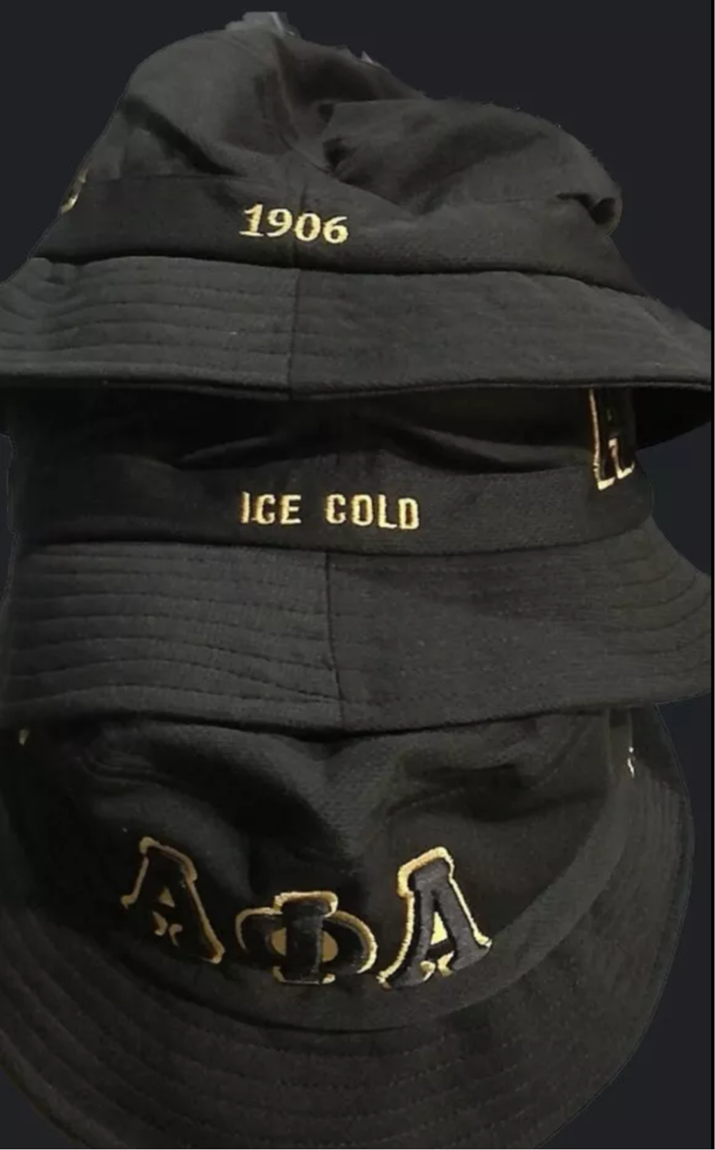 APA, Alpha Phi Alpha, Embroidered Bucket Hat with Letters