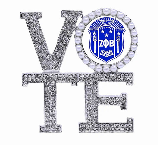 ZPB, Zeta Phi Beta VOTE Brooch