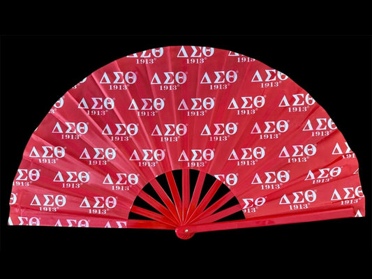 DST, Delta Sigma Theta, Letters Handheld Clack Fan