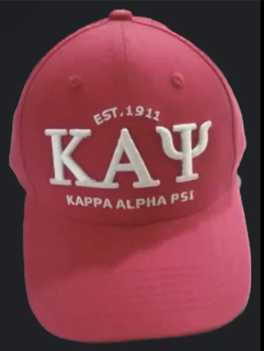 KAP, Kappa Alpha Psi, Embroidered Baseball Cap with Letters