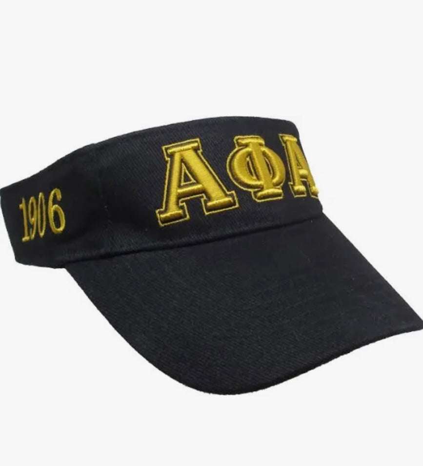 APA, Alpha Phi Alpha, Embroidered Visor with Letters