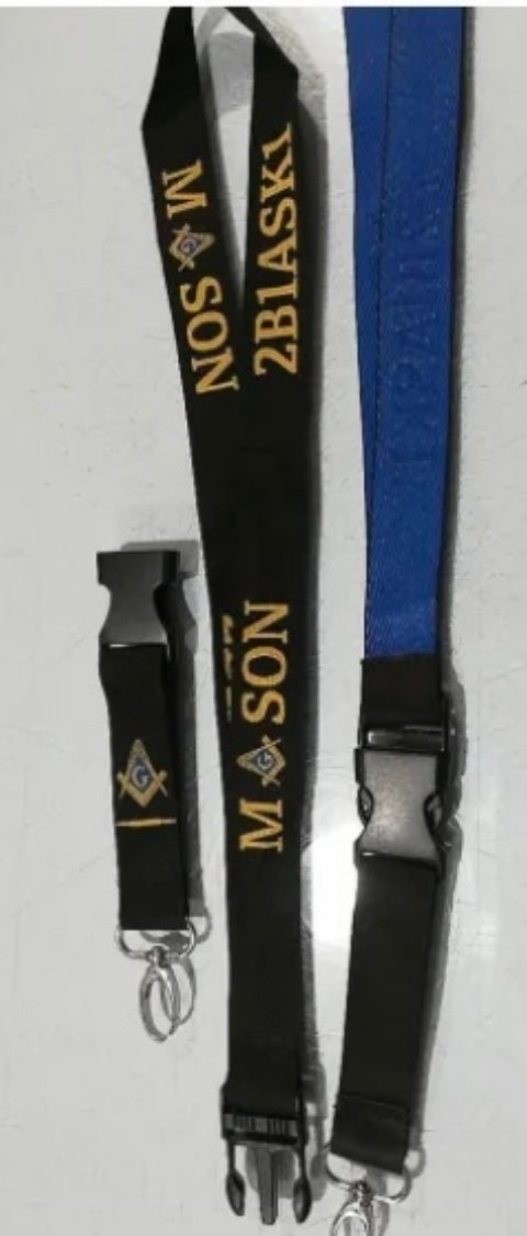 Masonic, Mason, Lanyard with Clip