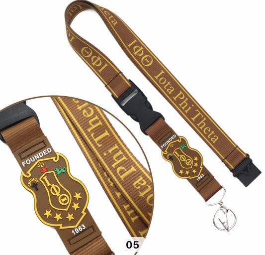 IPT, Iota Phi Theta, Lanyard With Shield and Clip