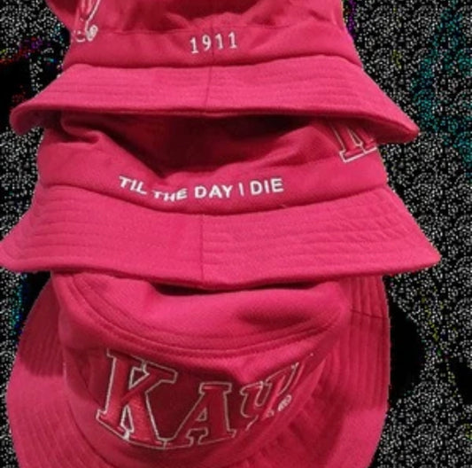 KAP, Kappa Alpha Psi, Embroidered Bucket Hat with Letters