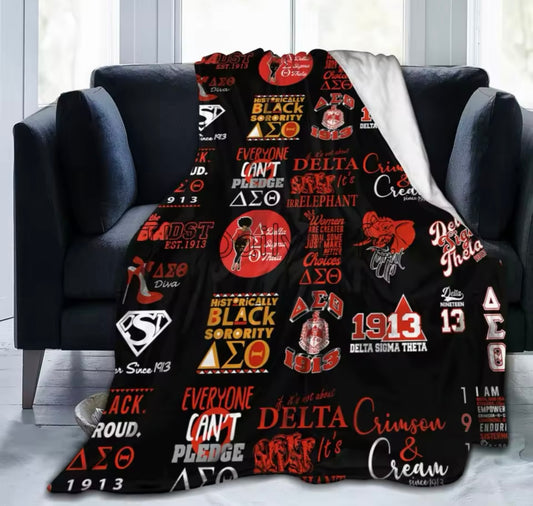 DST, DELTA SIGMA THETA, ALL ABOUT DST Throw, SOLD OUT, PRE-ORDER NEW SHIPMENT COMING
