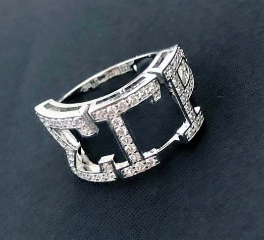 SGRHO 925 Sterling Silver Ring, Various Sizes, with Keepsake Pouch