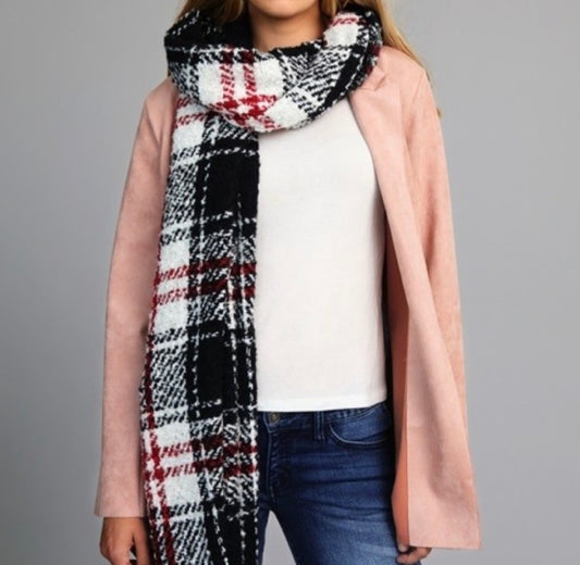 Brilliantly Beautiful Plaid Oblong Scarf