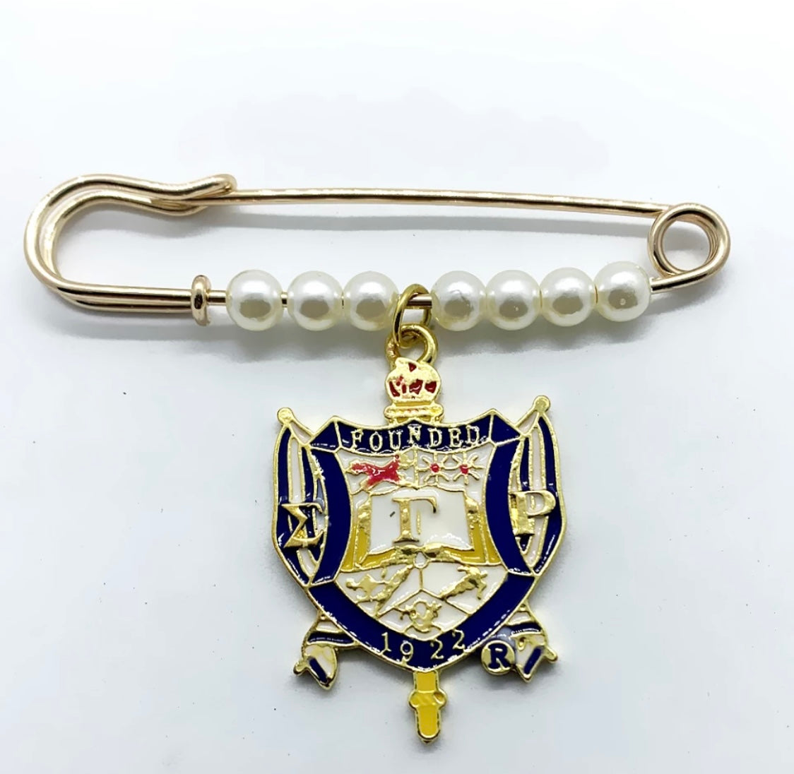 SGR, Pin with Pearls with Keepsake Pouch