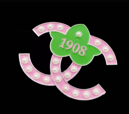 AKA 1908 Classic Couture Brooch with Keepsake Pouch