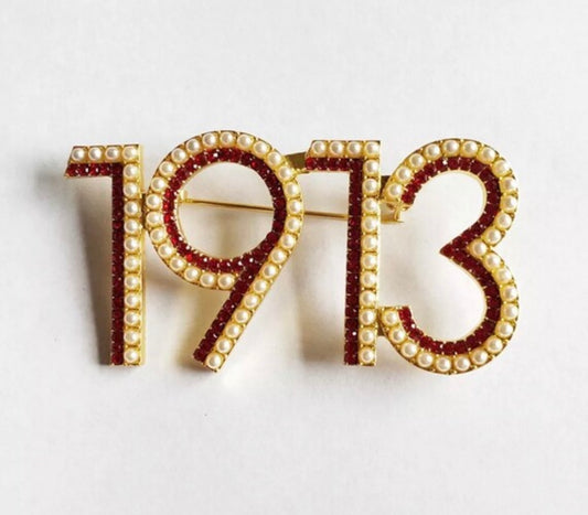 DST, “1913” Brooch, Available in Two Variations with Keepsake Pouch