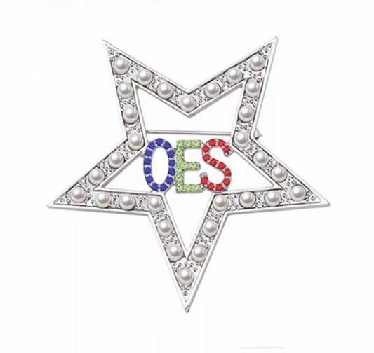 OES, Star Pin with Keepsake Pouch