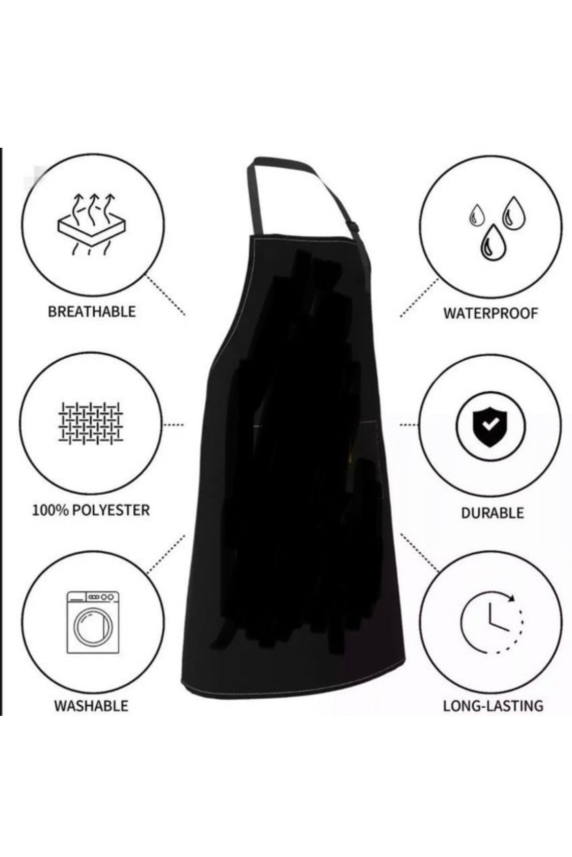 APA, Alpha Phi Alpha, Apron with Pockets, Waterproof/Oil Proof