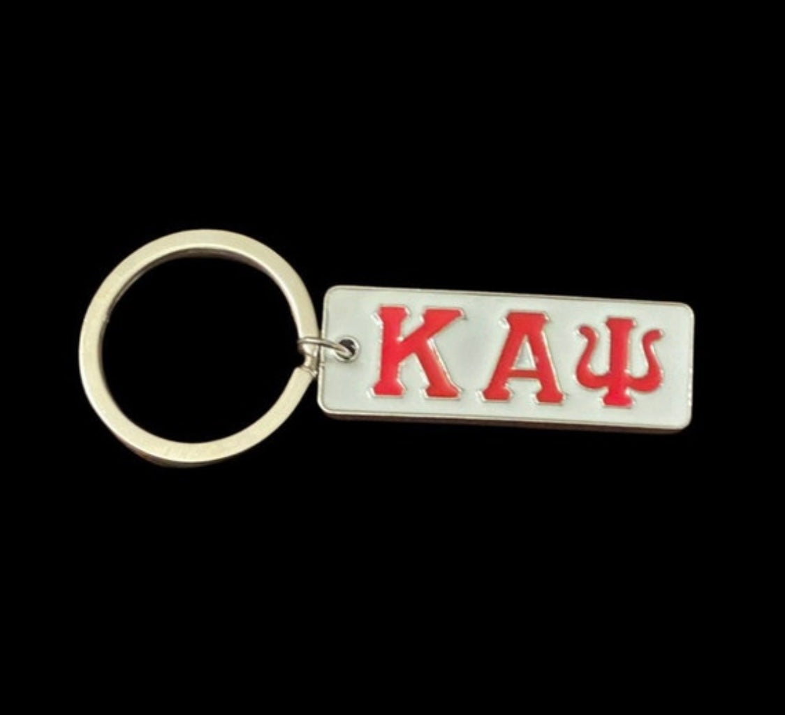 KAP, Kappa Alpha Psi, Red and White, Key Chain